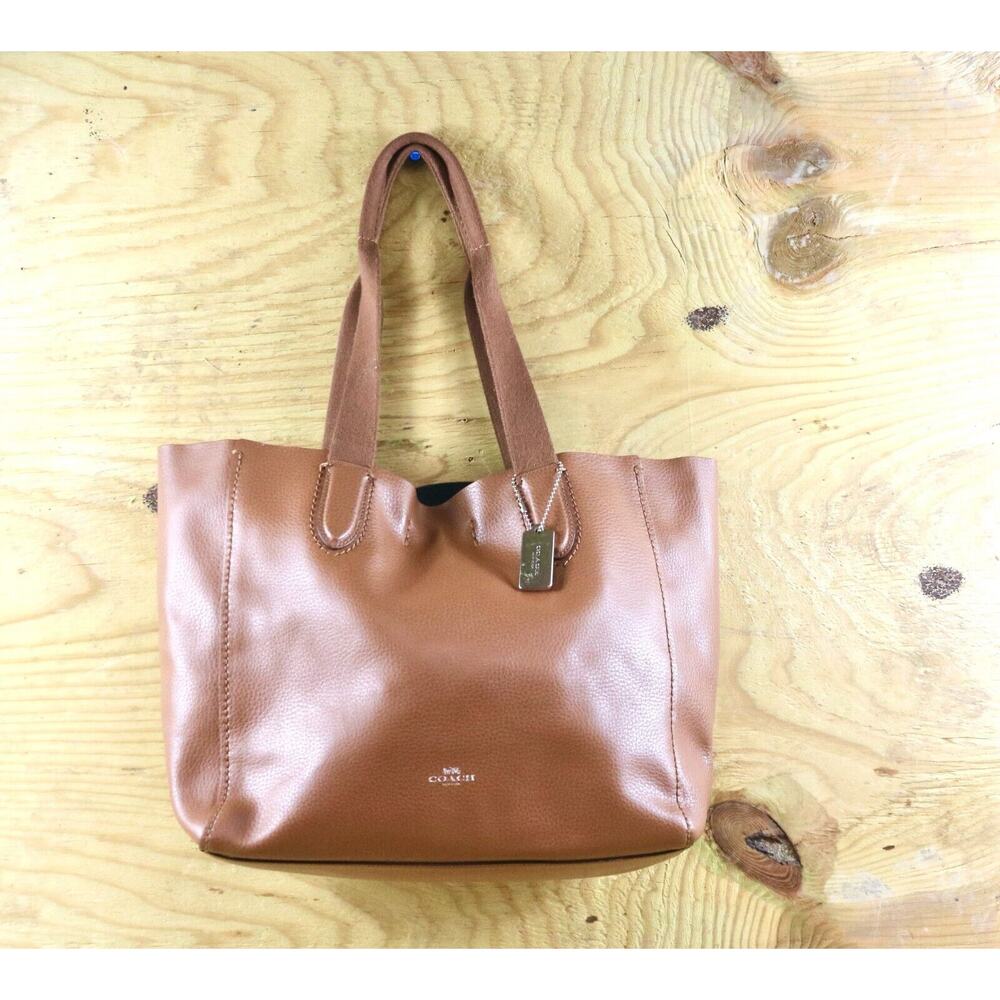 Coach Handbags Womens Brown Leather Derby Tote Shoulder Bag F58660